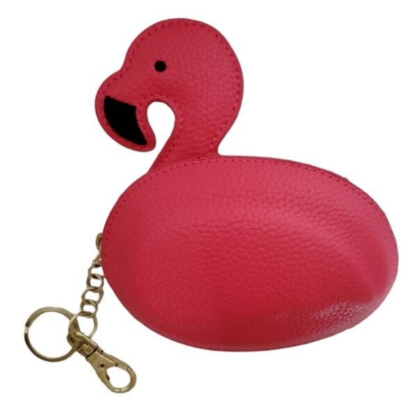 FlamingoBath & Bodyworks Keychain Coin Cardholder Change Pouch Purse Pink - Picture 2 of 16